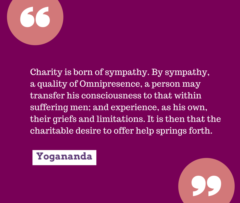 Charity is Born of Sympathy