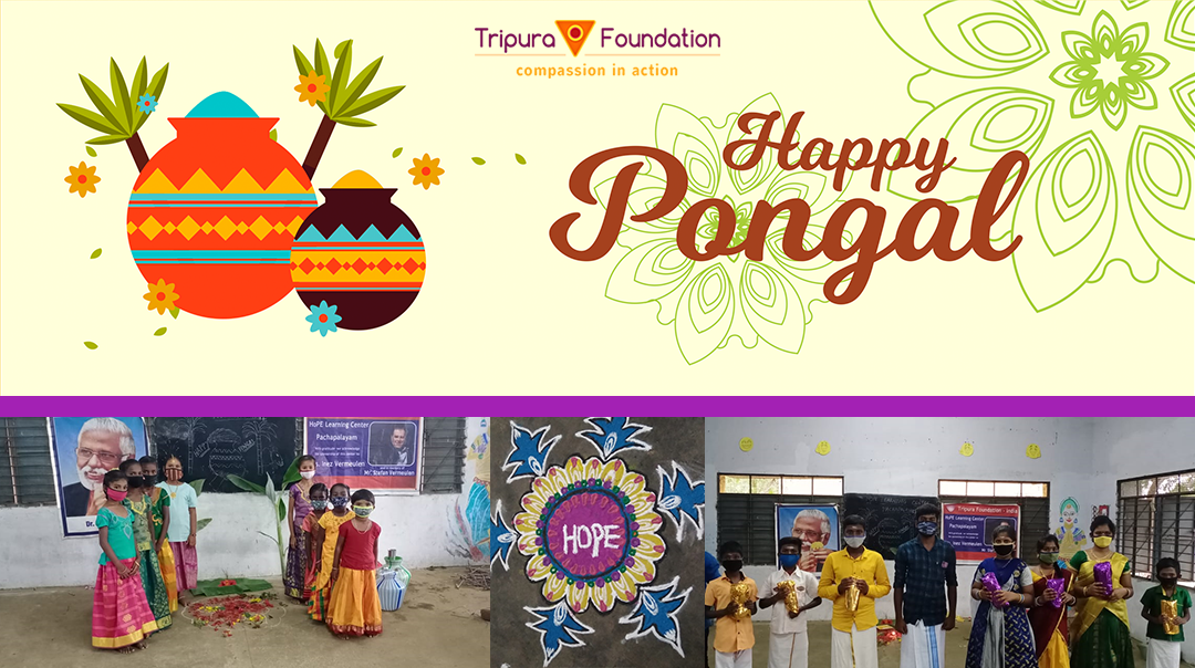 Hope Children Participating in the Food and Fun of Traditional Pongal Celebrations
