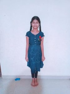 Ruchita dressed in beautiful clothes.